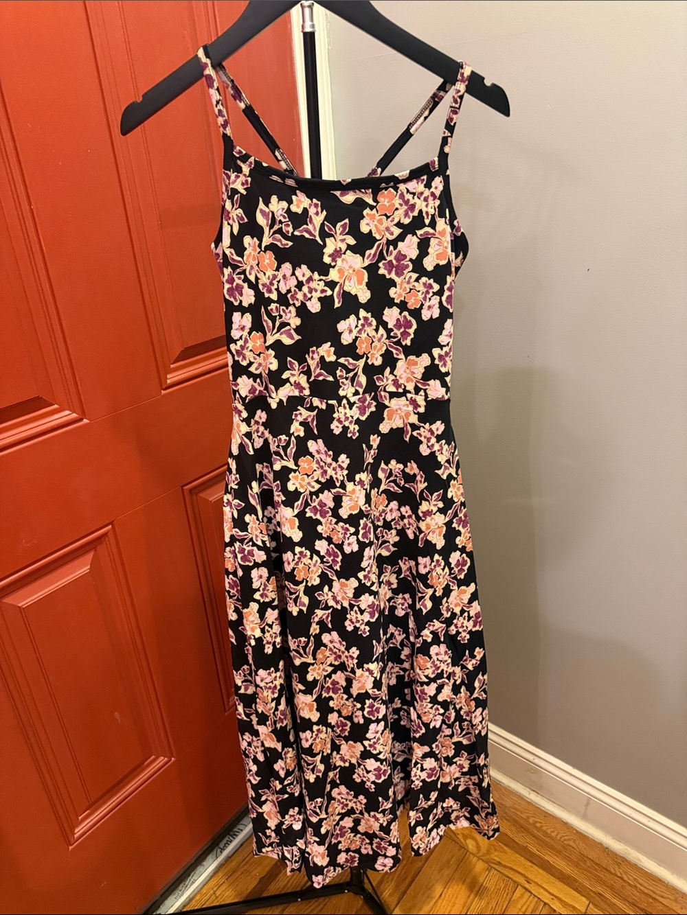 NWOT- PACT- ORGANIC COTTON WOMEN’S FIT & FLARE MIDI DRESS-MEDIUM